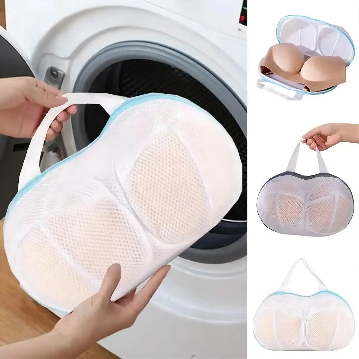 PROTECTOR DE LAVANDERIA PARA BRASIER : NO LAVES MÁS TU ROPA INTERIOR A MANO NI DAÑES TUS SUJETADORES