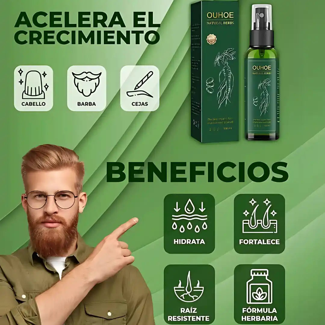 Compra 1 y Lleva 2 ELIXIR CAPILAR OUHOE - Has Crecer tu Cabello en 14 Dias.🦁
