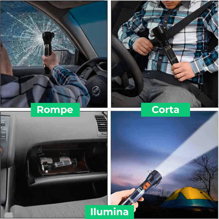 Linterna de Seguridad MILITAR 6 en 1➕ ENVIO GRATIS