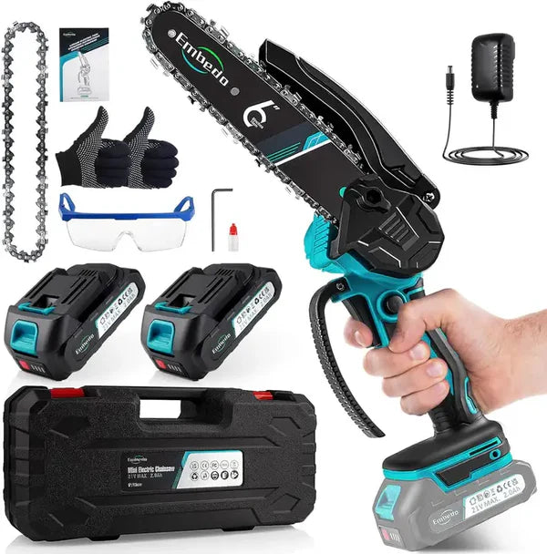 Con Doble Batería🔋Motosierra Eléctrica➕ Envío Gratis