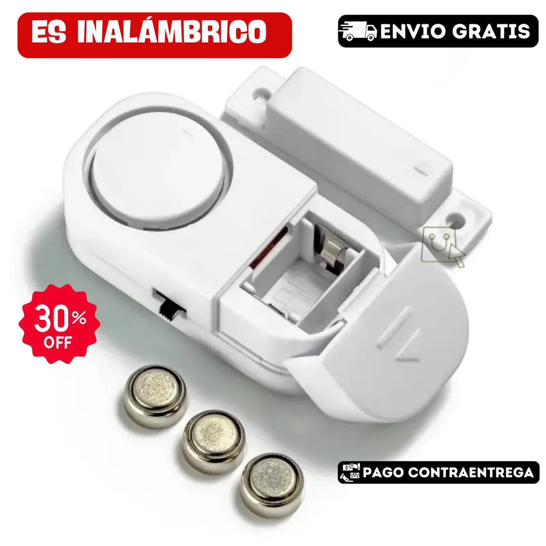 🔥ALARMA PREMIUM CON SENSOR DE PUERTA Y VENTANAS➕ STICKER DE SEGURIDAD 24 HORAS GRATIS 🎁