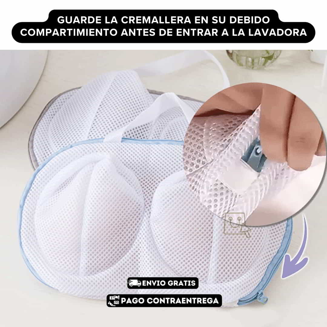 PROTECTOR DE LAVANDERIA PARA BRASIER : NO LAVES MÁS TU ROPA INTERIOR A MANO NI DAÑES TUS SUJETADORES