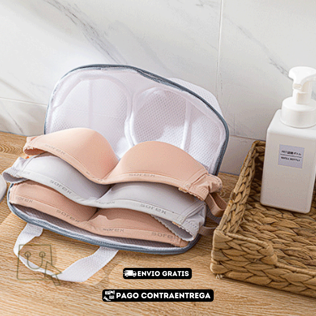 PROTECTOR DE LAVANDERIA PARA BRASIER : NO LAVES MÁS TU ROPA INTERIOR A MANO NI DAÑES TUS SUJETADORES