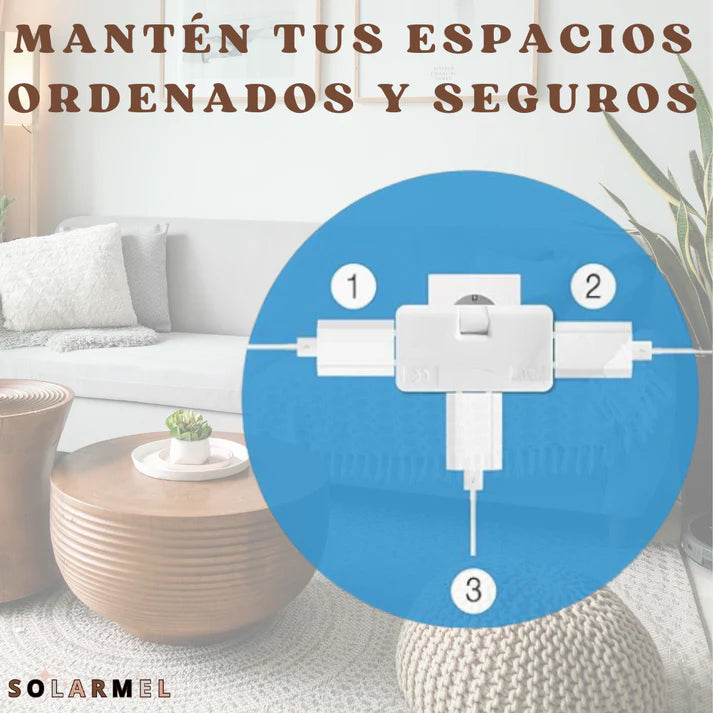 Enchufe Múltiple Plano - EasyLink™➕ENVIO GRATIS - Compra 1 Lleva 3