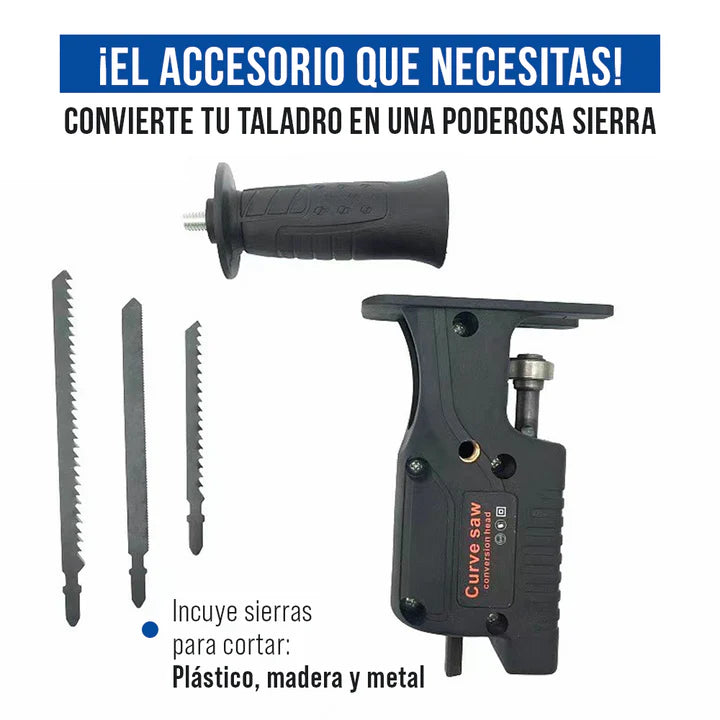 POTENTE ADAPTADOR TALADRO A SIERRA ➕ACCESORIOS ➕ENVIO GRATIS