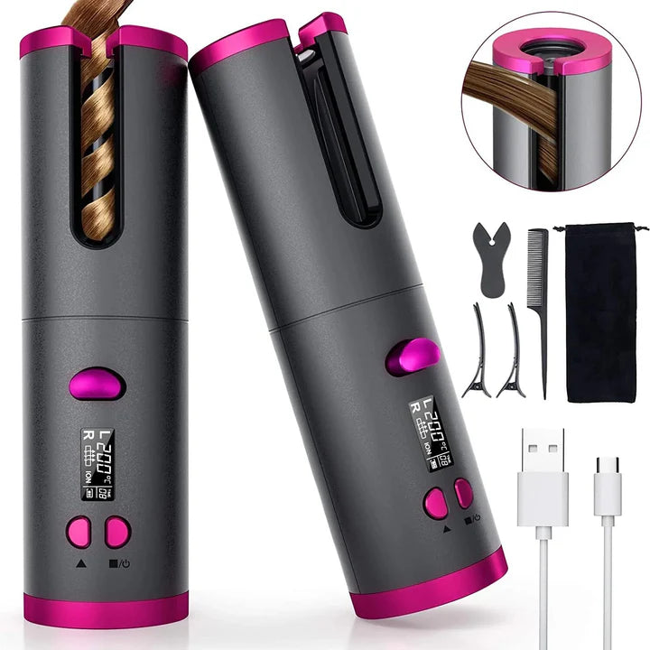 RIZADOR DE PELO PRO INALAMBRICO➕ ESTUCHE DE VIAJE➕ ENVIO GRATIS