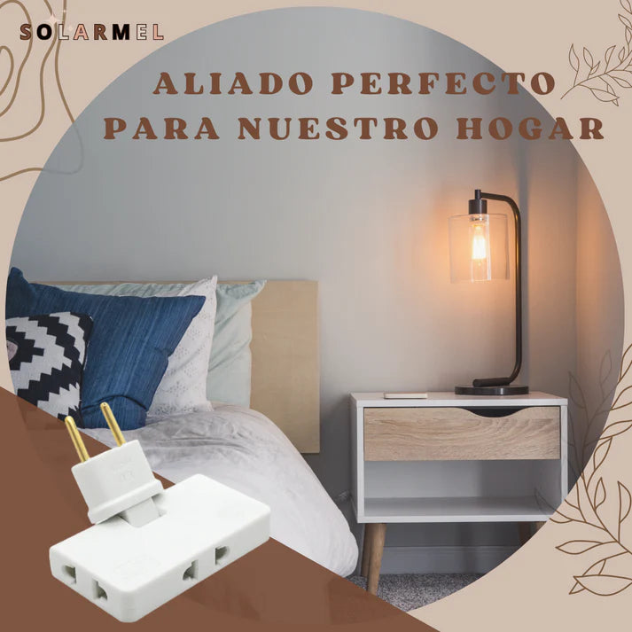 Enchufe Múltiple Plano - EasyLink™➕ENVIO GRATIS - Compra 1 Lleva 3