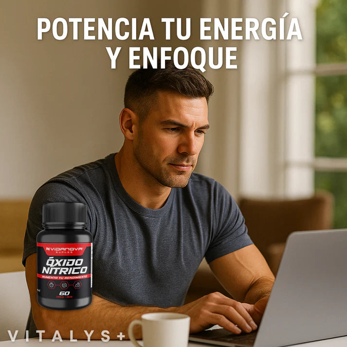 Oxido Nítrico - Potencia Masculina - 1000mg 100 CAPS ➕Potenciador en Sachet GRATIS