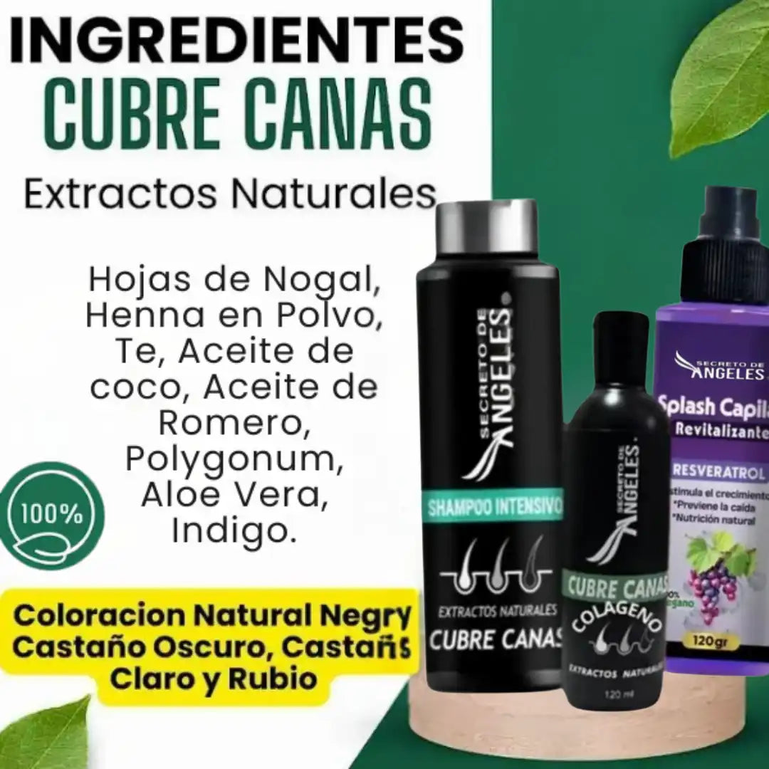 Kit Cubre-Canas➕Colágeno y Splash Capilar con Resveratrol