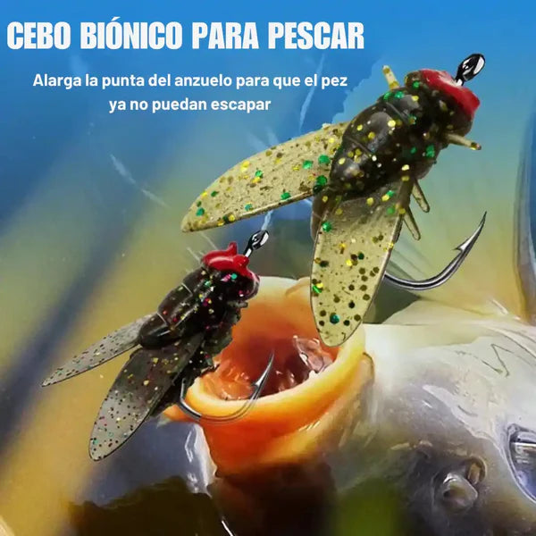 Cebo de Moscas Para Peces Biónico 🎁20 Cebos➕ Envió Gratis