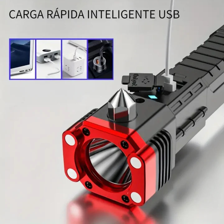Linterna de Seguridad MILITAR 6 en 1➕ ENVIO GRATIS