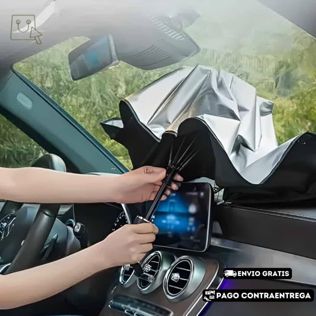 SOLARSHIELD ELITE: 😎 EL PARASOL QUE MANTIENE TU AUTOMÓVIL SIMPRE FRESCO Y PROTEJIDO DE SOL 🌤️ 2 EN 1