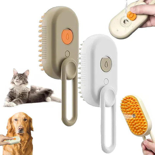 Cepillo a Vapor 3 EN 1 para tu Peludito ➕ Guia para el Cuidado del Pelaje de la Mascota😻🐶