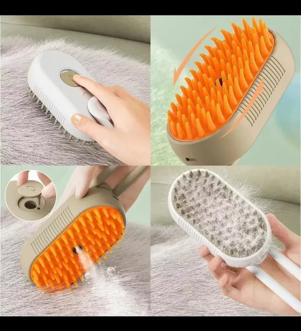 Cepillo a Vapor 3 EN 1 para tu Peludito ➕ Guia para el Cuidado del Pelaje de la Mascota😻🐶