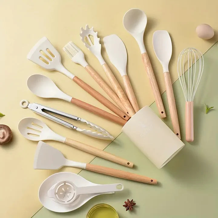 PACK DE UTENSILIOS DE COCINA X12 PIEZAS PROFESIONALES➕Libro PDF - Recetas Navideñas
