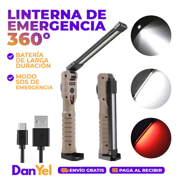 LINTERNA MILITAR DE EMERGENCIA 360°➕ENVIO GRATIS