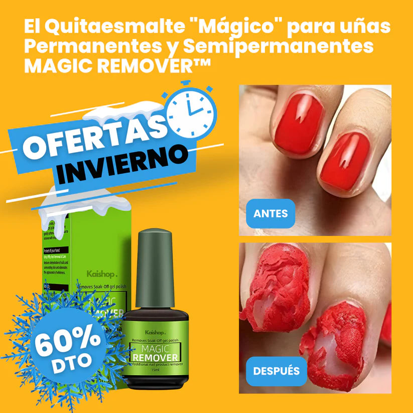 El Quitaesmalte "Mágico" para uñas Permanentes y Semipermanentes - Magic Remover 2X1 Promoción➕ENVIO GRATIS