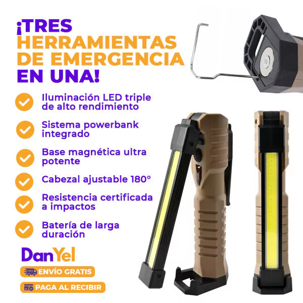 LINTERNA MILITAR DE EMERGENCIA 360°➕ENVIO GRATIS