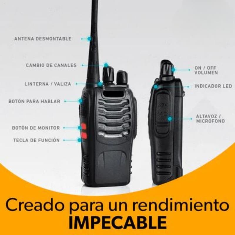 2 Radios WalkieTalkiePRO™ ➕ dos baterias ➕Envio Gratis