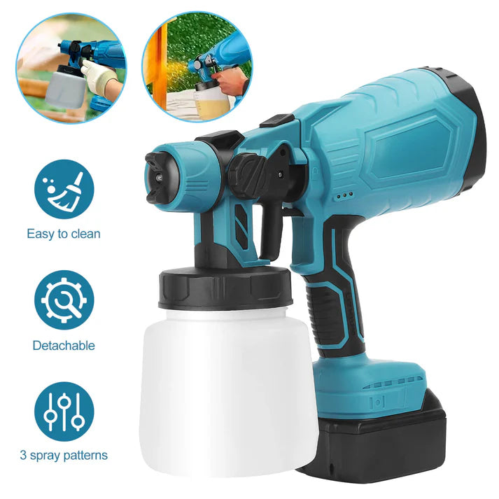 PULVERIZADOR DE PINTURA INALÁMBRICO IMPORTADO DE EE.UU DE ALTA PRESIÓN ➕ 2 BATERÍAS ➕ ENVIO GRATIS