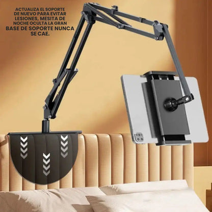 Soporte Retráctil Oculto para Teléfono y Tableta junto a la Cama
