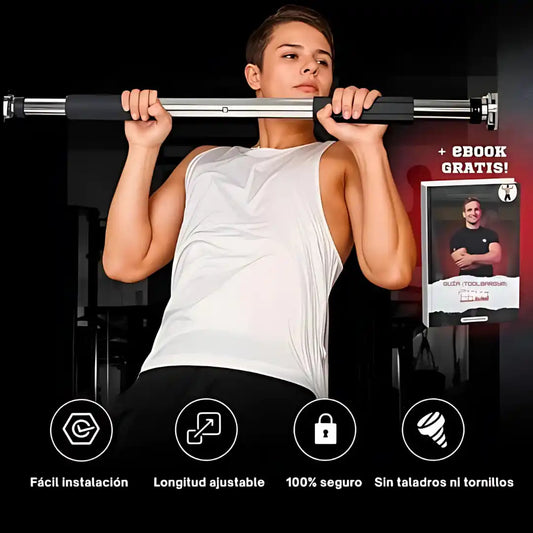 Original Barra de Ejercicios (TOOLBARGYM) + EBOOK CALISTENIA REGALO🎁