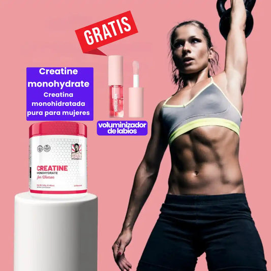Creatina Monohidratada 🍑 Gluteos, Piernas y Bustos Definidos➕Labial Voluminizador Gratis
