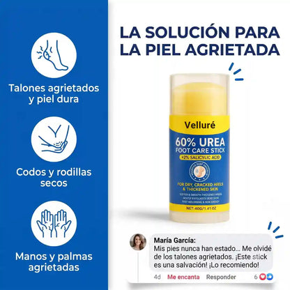 Velluré™ - Talónes de Seda – Crema # 1 para Talones Secos y Agrietados