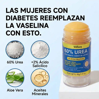 Velluré™ - Talónes de Seda – Crema # 1 para Talones Secos y Agrietados