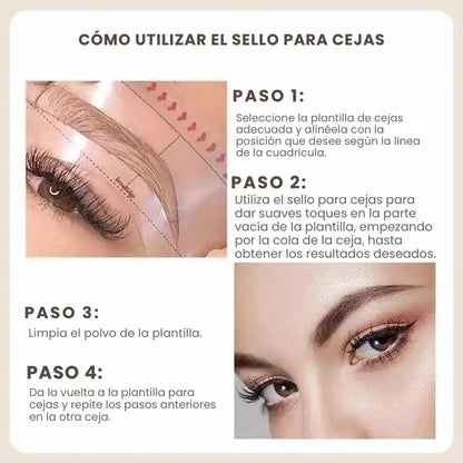 BrowLuxe™ | Sello de Cejas Profesional con Cojín y Plantillas 🛒🔥🎁 |Envío GRATIS - 40% DE DESCUENTO|
