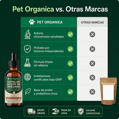 Gotas de Aceite de Orégano. NO más Arrastre, Lamido y Estres