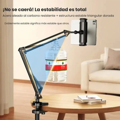 Soporte Retráctil Oculto para Teléfono y Tableta junto a la Cama