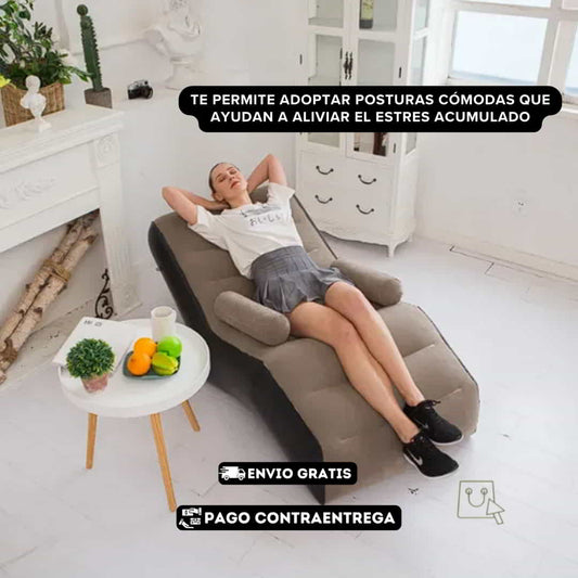 EL MEJOR SOFA MINIMALISTA INFLABLE➕INFLADOR GRATIS😀(Carga de Hasta 150 kg)