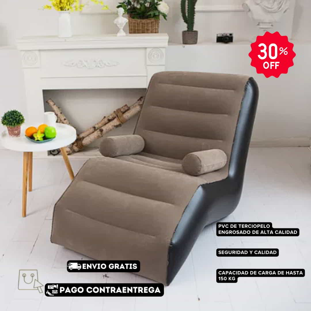 EL MEJOR SOFA MINIMALISTA INFLABLE➕INFLADOR GRATIS😀(Carga de Hasta 150 kg)