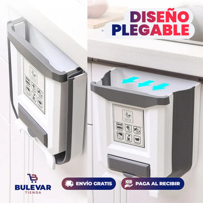 PAPELERA PLEGABLE PREMIUM CON DISPENSADOR