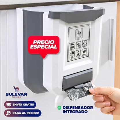 PAPELERA PLEGABLE PREMIUM CON DISPENSADOR