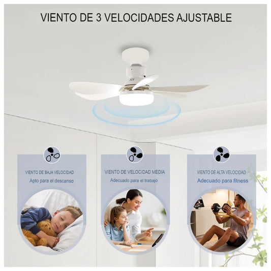 Ventilador de techo + control remoto➕ENVIO GRATIS