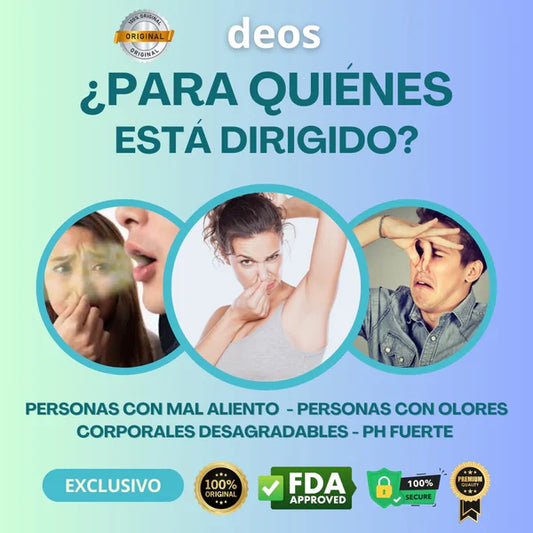 DEOS - Suplemento tipo Desodorante Interno Corporal 30 Caps➕EnvioGratis