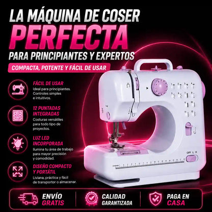 Maquina GRANDE De Coser Electrica Portatil de 12 Puntadas➕ENVIO GRATIS