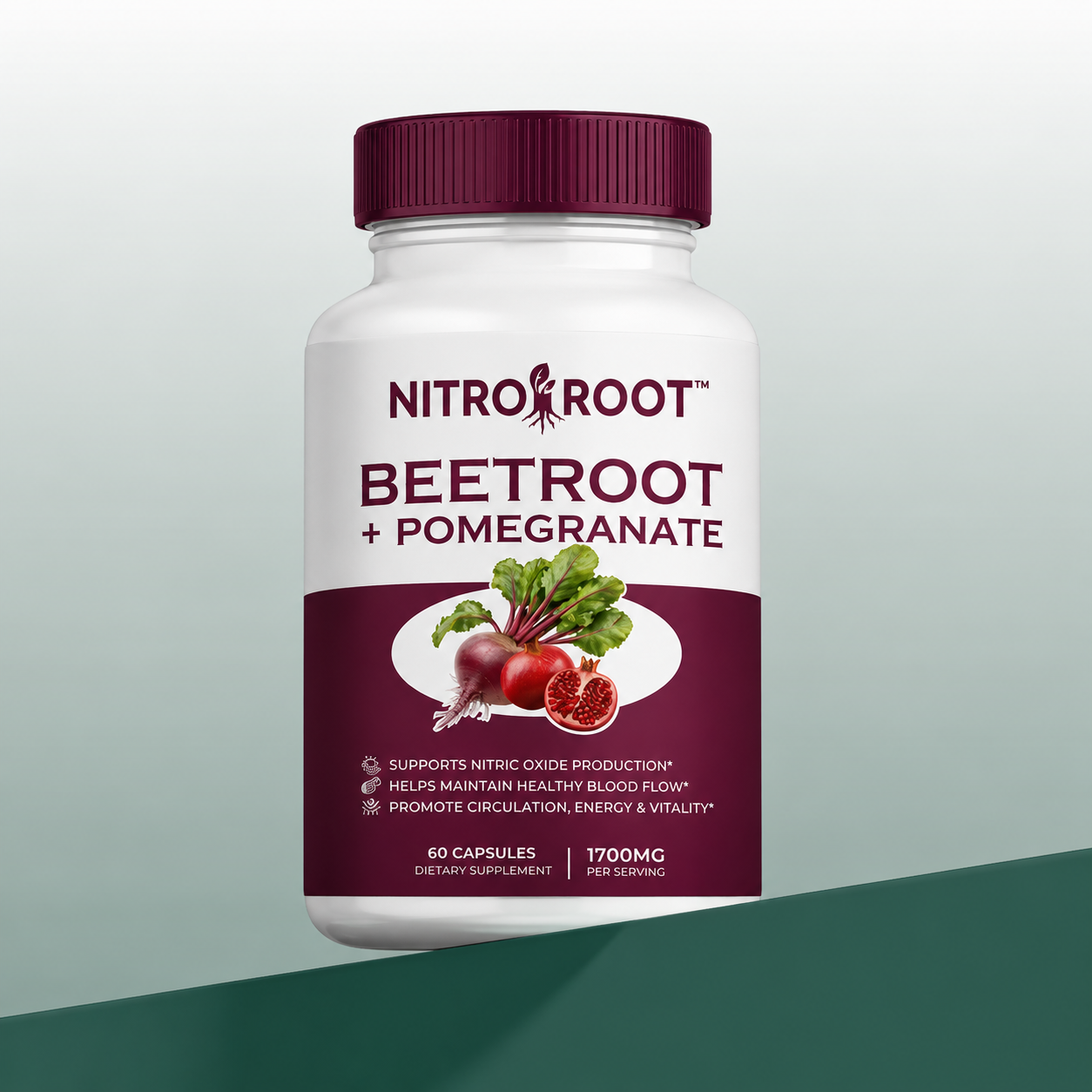 NitroRoot™️Complejo de Remolacha y Granada para Energía, Circulación y Vitalidad