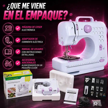 Maquina GRANDE De Coser Electrica Portatil de 12 Puntadas➕ENVIO GRATIS