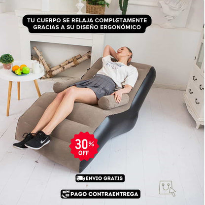 EL MEJOR SOFA MINIMALISTA INFLABLE➕INFLADOR GRATIS😀(Carga de Hasta 150 kg)