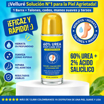 OFERTA: 2x1 Velluré - Talónes de Seda. Crema # 1 para Talones Secos y Agrietados
