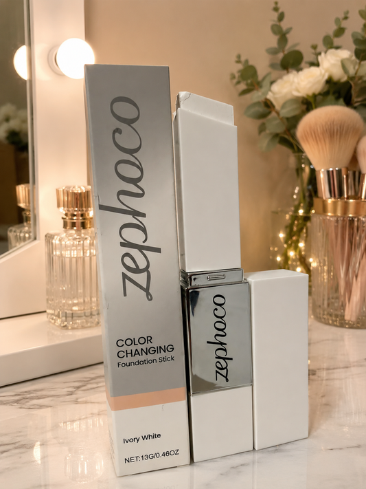 Zephco™️ – Base de Maquillaje en Barra de Alta Cobertura, Acabado Natural y Larga Duración.